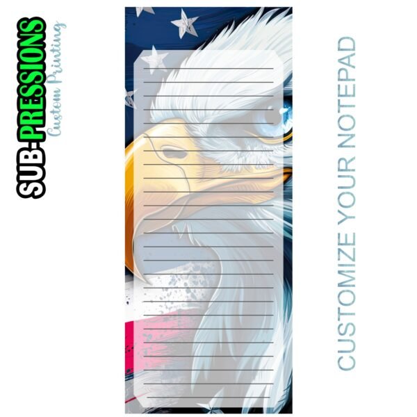 Custom Notepads Size 3.5 x 8.5 Inch - Image 3